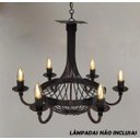 Ver imagem 4 de Lustre Vintage Rústico em Metal para Iluminação de Igreja Retrô
