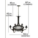 Ver imagem 2 de Lustre Vintage Rústico em Metal para Iluminação de Igreja Retrô