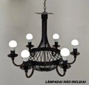 Ver imagem 7 de Lustre Vintage Rústico em Metal para Iluminação de Igreja Retrô