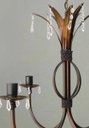Ver imagem 3 de Linda Luminária Pendente de Teto com Cristais Decorativa para Sala - Verniz