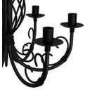 Ver imagem 5 de Lustre Provençal Artesanal Decorativo para Iluminação de Ambiente Interno e Externo - Preto