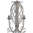 Ver imagem 4 de Lustre Provençal Artesanal Decorativo para Iluminação de Ambiente Interno e Externo - Branco