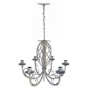 Ver imagem 6 de Lustre Provençal Artesanal Decorativo para Iluminação de Ambiente Interno e Externo - Branco