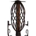 Ver imagem 4 de Lustre Provençal Artesanal Decorativo para Iluminação de Ambiente Interno e Externo - Verniz