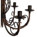 Ver imagem 5 de Lustre Provençal Artesanal Decorativo para Iluminação de Ambiente Interno e Externo - Verniz