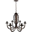Ver imagem 6 de Lustre Provençal Artesanal Decorativo para Iluminação de Ambiente Interno e Externo - Verniz