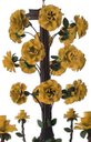 Ver imagem 5 de Linda Luminária de Flores em Ferro Vintage para Casa Colonial Rustica - Amarelo