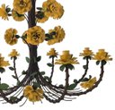 Ver imagem 4 de Linda Luminária de Flores em Ferro Vintage para Casa Colonial Rustica - Amarelo