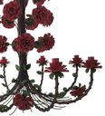 Ver imagem 4 de Linda Luminária de Flores em Ferro Vintage para Casa Colonial Rustica - Vermelho
