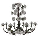 Ver imagem 1 de Linda Luminária de Flores em Ferro Vintage para Casa Colonial Rustica - Branco