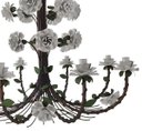 Ver imagem 4 de Linda Luminária de Flores em Ferro Vintage para Casa Colonial Rustica - Branco