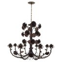 Ver imagem 6 de Linda Luminária de Flores em Ferro Vintage para Casa Colonial Rustica - Verniz