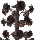 Ver imagem 5 de Linda Luminária de Flores em Ferro Vintage para Casa Colonial Rustica - Verniz