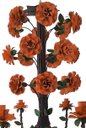Ver imagem 4 de Linda Luminária de Flores em Ferro Vintage para Casa Colonial Rustica - Laranja