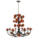 Ver imagem 6 de Linda Luminária de Flores em Ferro Vintage para Casa Colonial Rustica - Laranja