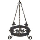 Ver imagem 1 de Lustre Medieval de Metal para Iluminação de Sala de Estar Rústica