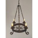 Ver imagem 4 de Lustre Medieval de Metal para Iluminação de Sala de Estar Rústica