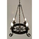 Ver imagem 6 de Lustre Medieval de Metal para Iluminação de Sala de Estar Rústica