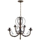 Ver imagem 7 de Lustre Rústico de Ferro com 5 Bocais Decorativo Retrô para Sala de Jantar