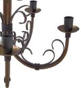 Ver imagem 4 de Lustre Rústico de Ferro com 5 Bocais Decorativo Retrô para Sala de Jantar