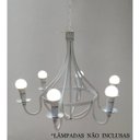 Ver mais imagens de Lustre Retrô Provençal em Ferro para Iluminação de Ambientes Claros