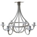 Ver imagem 1 de Lustre Retrô Provençal em Ferro para Iluminação de Ambientes Claros