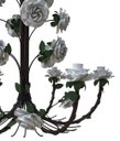 Ver imagem 5 de Linda Luminária de Ferro com Flores para Sala de Jantar Grande - Branco
