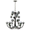 Ver imagem 7 de Linda Luminária de Ferro com Flores para Sala de Jantar Grande - Branco