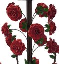 Ver imagem 7 de Linda Luminária de Ferro com Flores para Sala de Jantar Grande - Vermelho