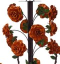 Ver imagem 6 de Linda Luminária de Ferro com Flores para Sala de Jantar Grande - Laranja