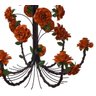 Pendente Grande de Teto com Flores Coloridas para Decoração Moderna - Laranja - 5