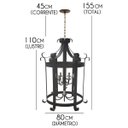 Ver imagem 2 de Lustre Artesanal Moderno estilo Oriental para decoração de Sala de Jantar