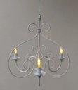 Ver imagem 3 de Lustre de Ferro Provençal Artesanal para Sala de Jantar Rústica