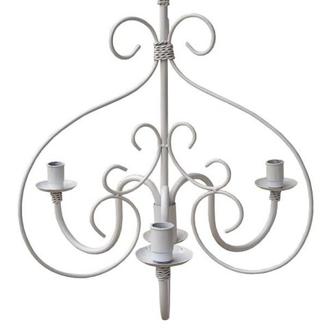 Lustre de Ferro Provençal Artesanal para Sala de Jantar Rústica