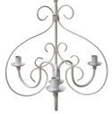 Ver imagem 1 de Lustre de Ferro Provençal Artesanal para Sala de Jantar Rústica