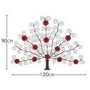 Ver imagem 2 de Lindo Painel Decorativo de Ferro para Sala de Estar e Jantar - Vermelho