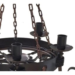 Pendente com Correntes em Metal para Iluminação de Área Gourmet Vintage - 8