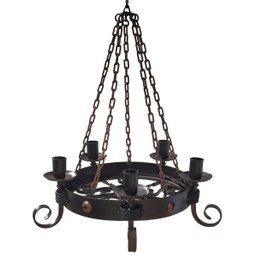 Pendente com Correntes em Metal para Iluminação de Área Gourmet Vintage - 1