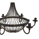 Ver imagem 7 de Lindo Lustre Rústico em Ferro com 6 Bocais para Sítio e Chácara