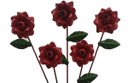 Ver imagem 5 de Arandela com Flores em Ferro De Parede para Varanda de Sitio - Vermelho