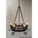 Ver imagem 6 de Lustre de Correntes em Ferro Retrô Medieval para Quarto de Casal