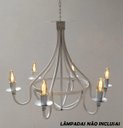 Ver imagem 3 de Luminária Provençal Moderna Branca para Sala de Estar Grande
