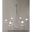 Ver mais imagens de Luminária Provençal Moderna Branca para Sala de Estar Grande