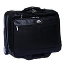 Ver imagem 3 de Mala Pasta de Bordo Executiva em PVC Para Notebook Com Rodas - Stod - Preto