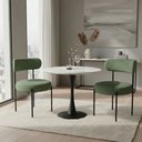 Ver imagem 1 de Cadeira Sala de Jantar Margara Kit 2 em Aço Preto Napoli Impermeável D03 - D'Rossi