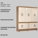 Ver imagem 4 de Guarda Roupa Casal 10 Portas 83530 Amendola Off White Demobile