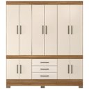 Ver imagem 1 de Guarda Roupa Casal 10 Portas 83530 Amendola Off White Demobile