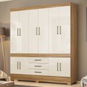 Ver imagem 2 de Guarda Roupa Casal 10 Portas 83530 Amendola Off White Demobile