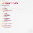 Ver imagem 4 de Conjunto com 2 Cadeiras para Mesa de Jantar Bella Mobillare Imbuia/linho Coleção
