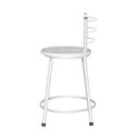 Ver imagem 2 de Banqueta Baixa Assento Ratan Branca Retro 